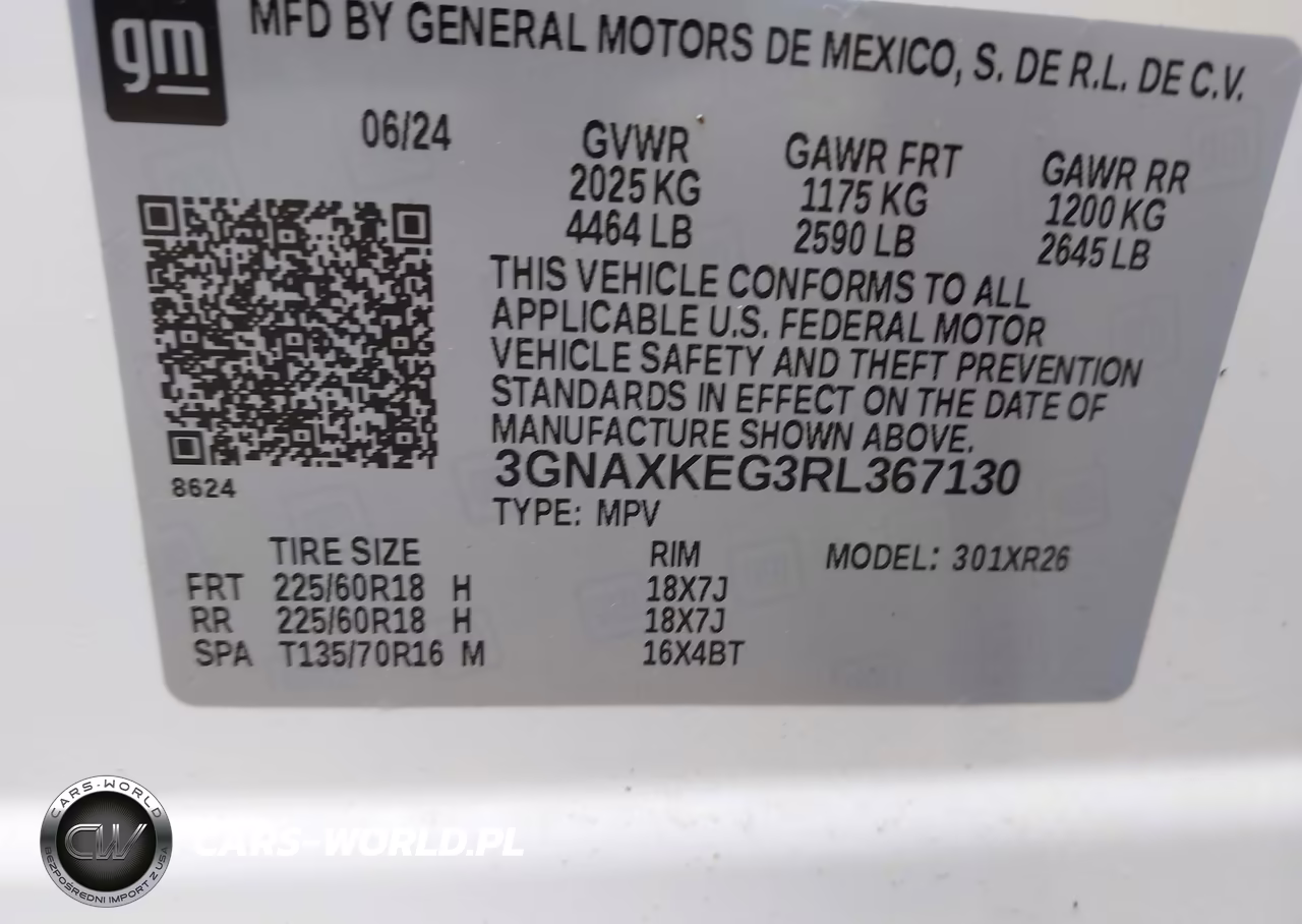 2024 Chevrolet Equinox Fwd Lt VIN:3GNAXKEG3RL367130 - 9