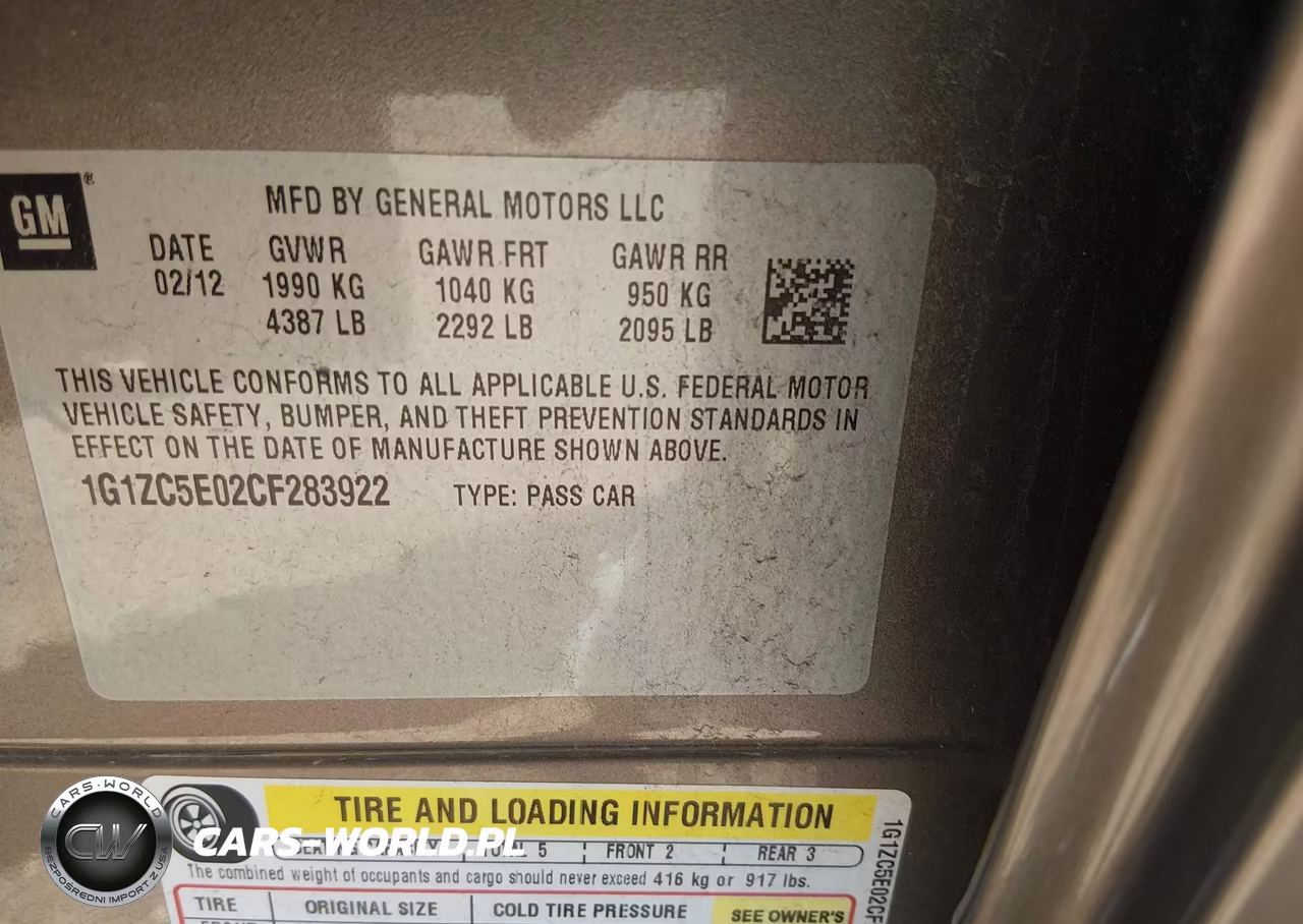 2012 Chevrolet Malibu 1Lt VIN:1G1ZC5E02CF283922 - 9