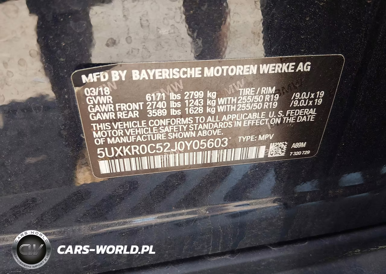 2018 BMW X5 xDrive35I VIN:5UXKR0C52J0Y05603 - 9