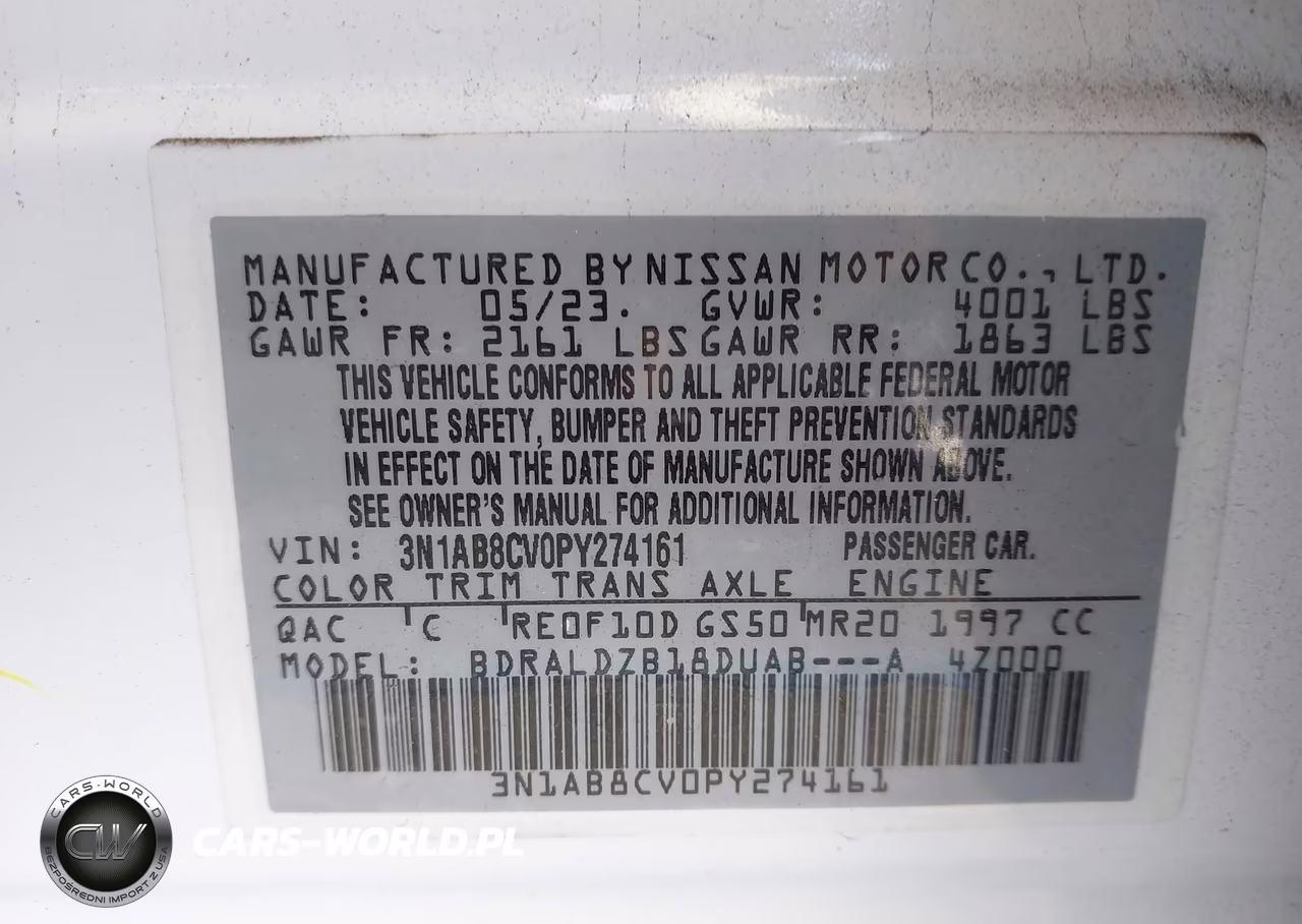 2023 Nissan Sentra Sv Xtronic Cvt VIN:3N1AB8CV0PY274161 - 9