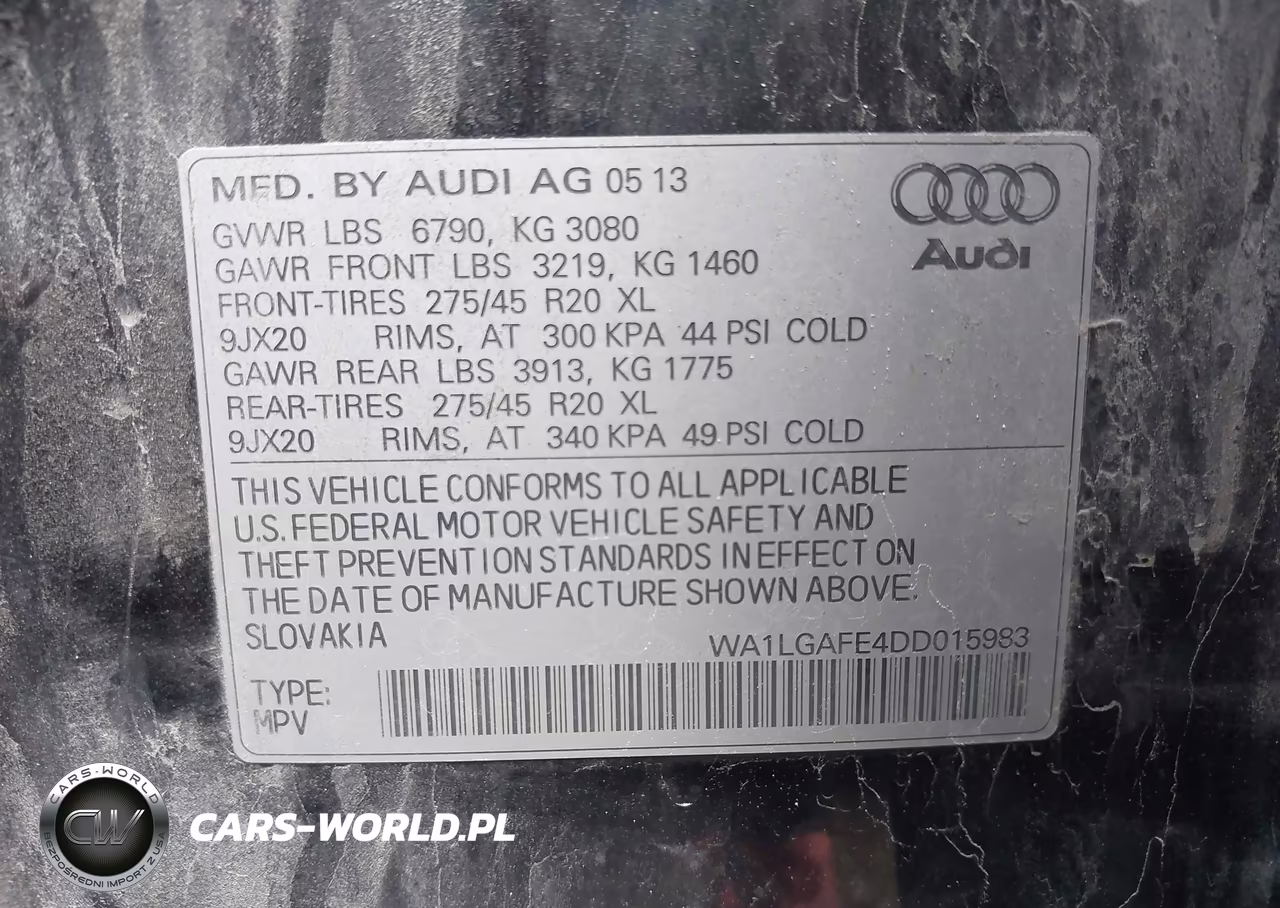 2013 Audi Q7 3.0T Premium VIN:WA1LGAFE4DD015983 - 9