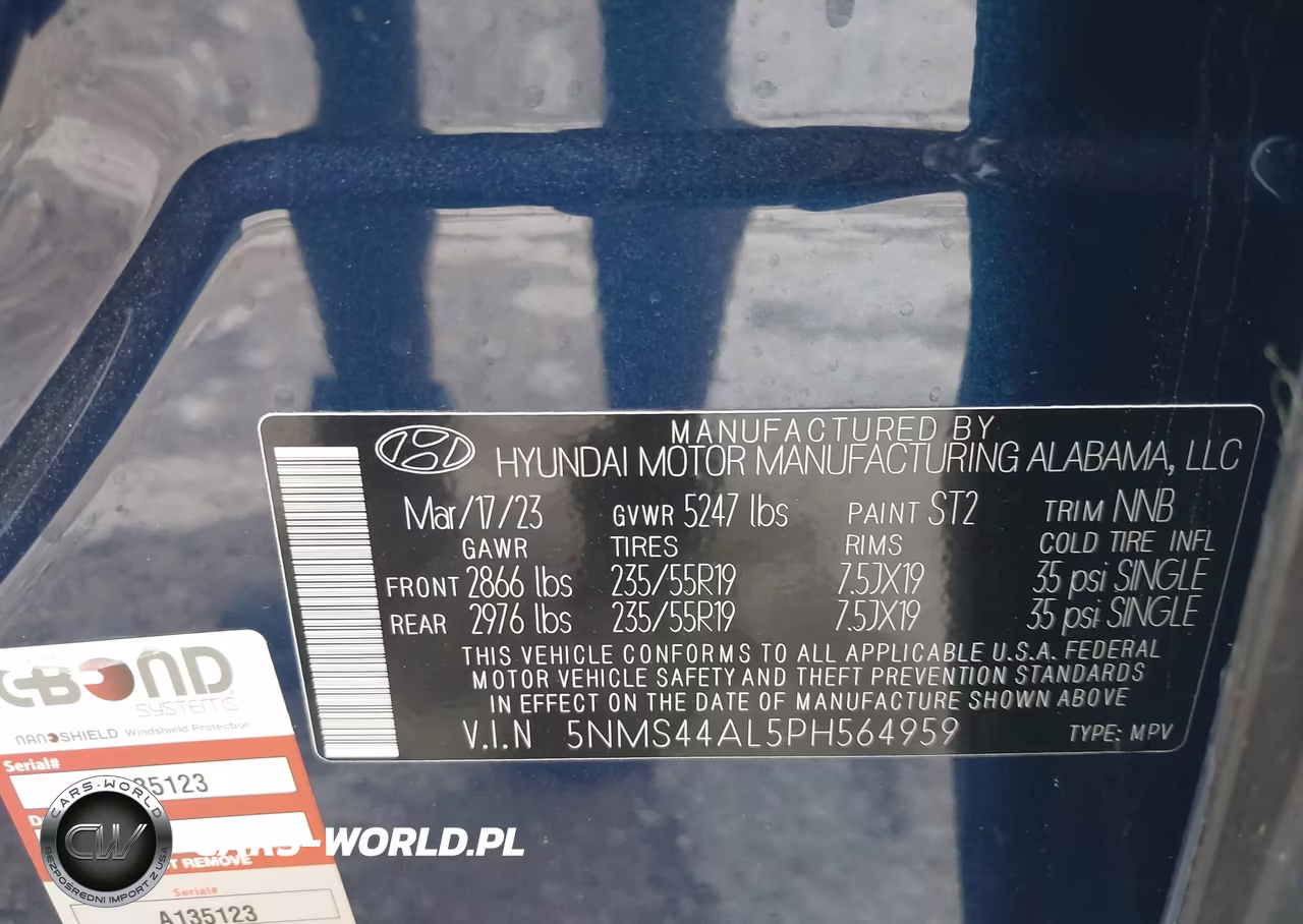 2023 Hyundai Santa Fe Limited VIN:5NMS44AL5PH564959 - 9