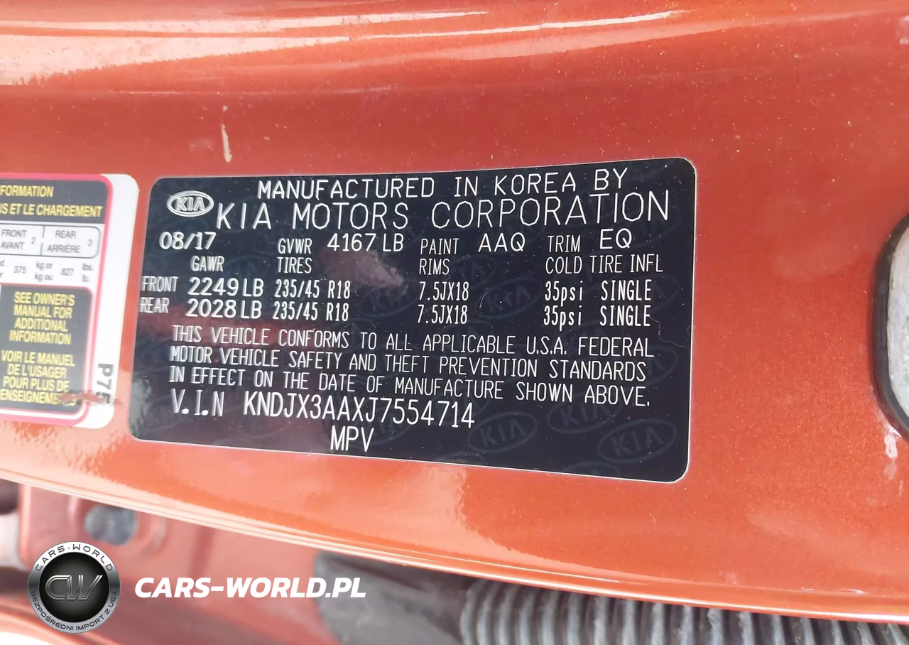 2018 Kia Soul ! VIN:KNDJX3AAXJ7554714 - 9