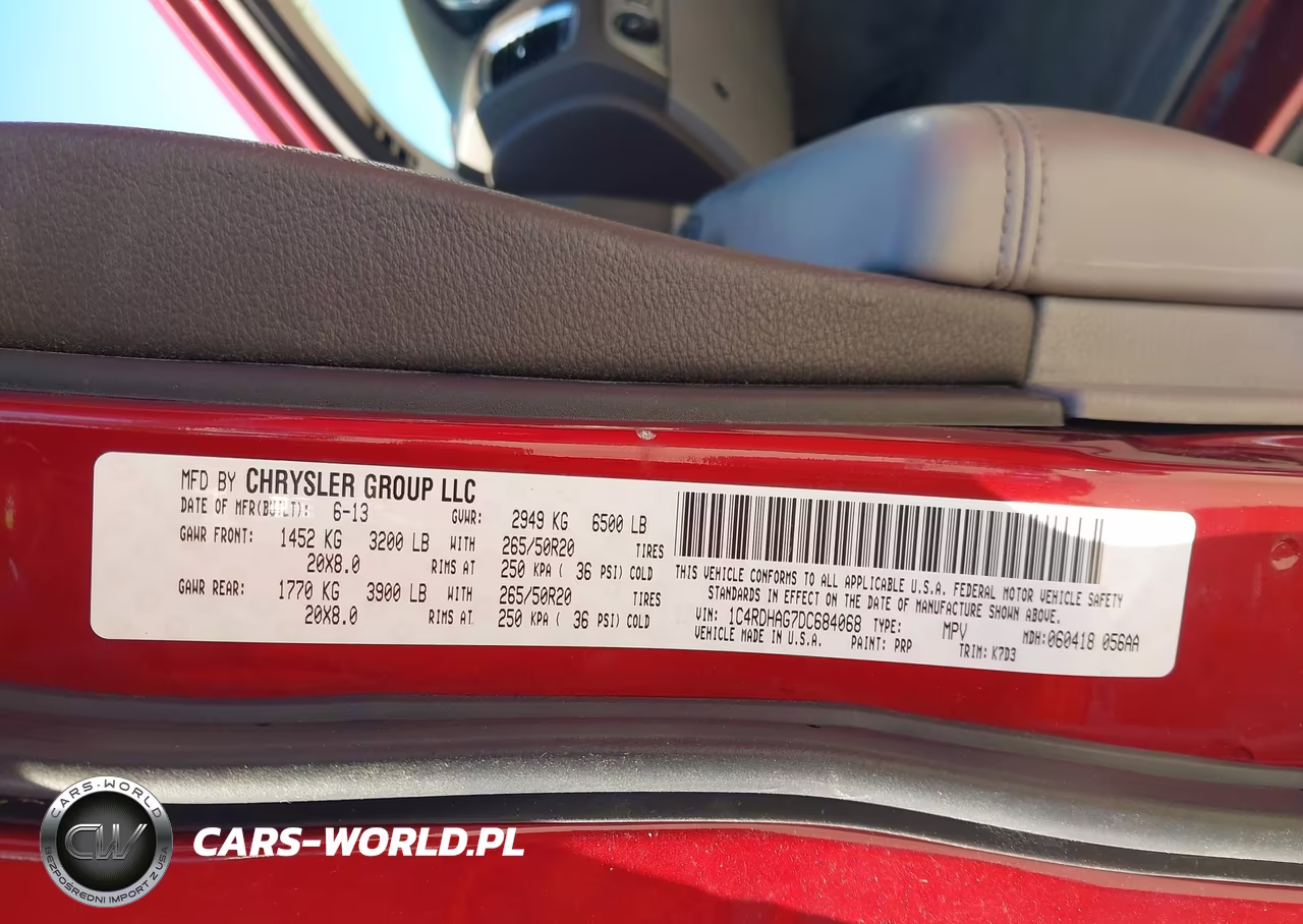 2013 Dodge Durango Sxt VIN:1C4RDHAG7DC684068 - 9