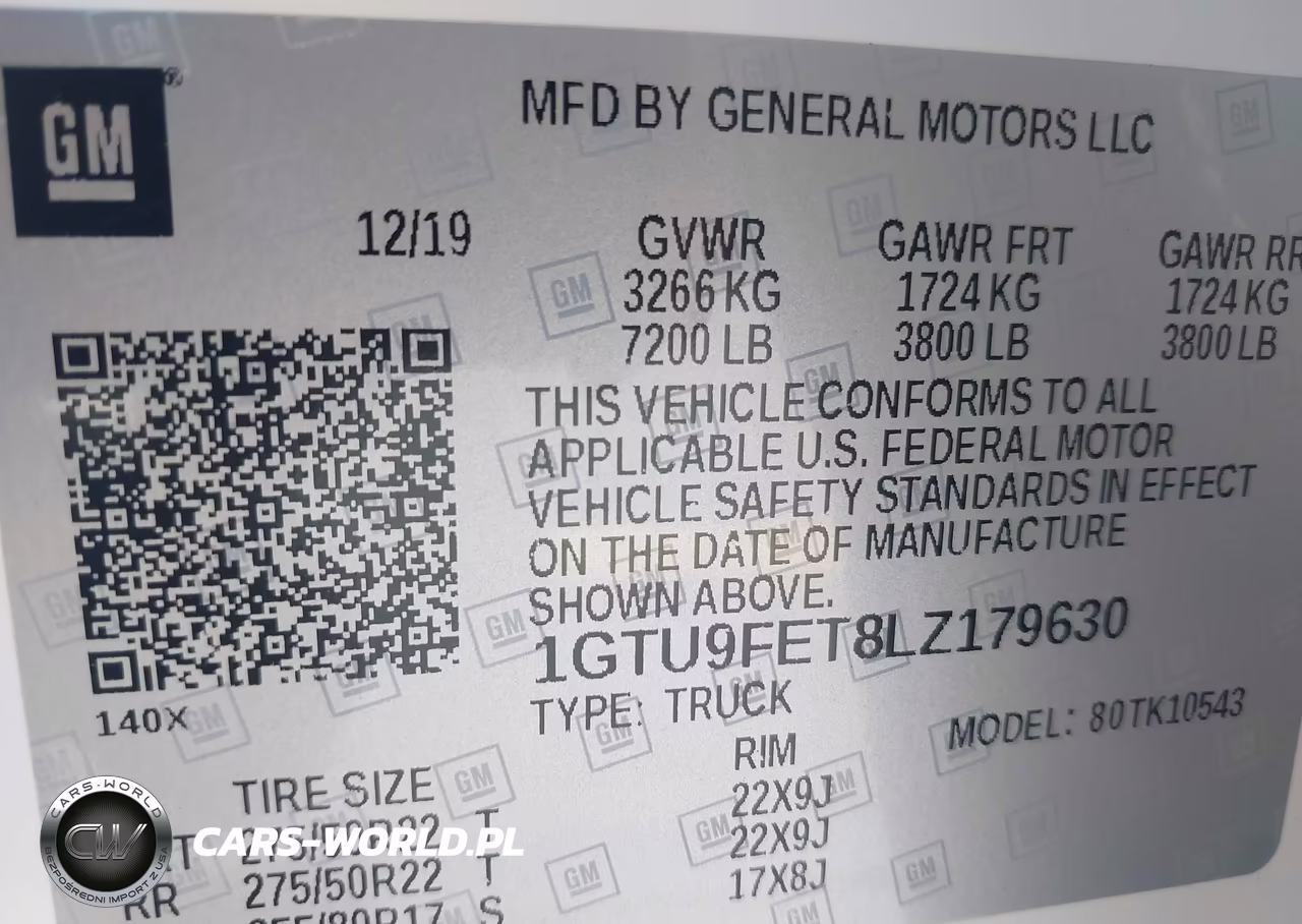 2020 GMC Sierra 1500 4Wd Short Box Denali VIN:1GTU9FET8LZ179630 - 9