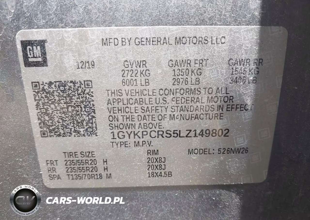 2020 Cadillac Xt6 Fwd Premium Luxury VIN:1GYKPCRS5LZ149802 - 9