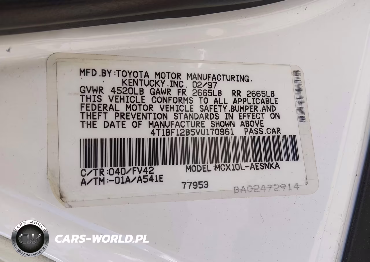 1997 Toyota Avalon Xl VIN:4T1BF12B5VU170961 - 9