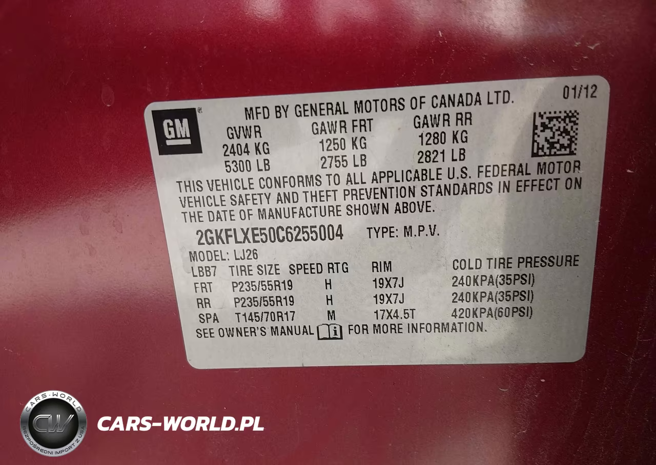 2012 GMC Terrain Slt-2 VIN:2GKFLXE50C6255004 - 9