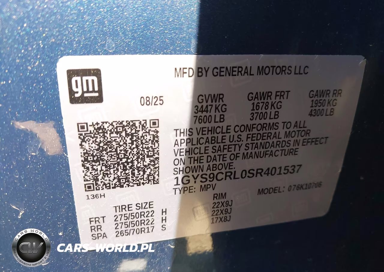 2025 Cadillac Escalade Premium Luxury VIN:1GYS9CRL0SR401537 - 9