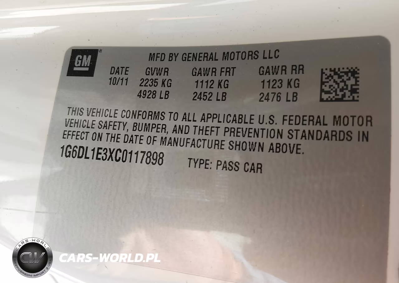 2012 Cadillac Cts Performance VIN:1G6DL1E3XC0117898 - 9