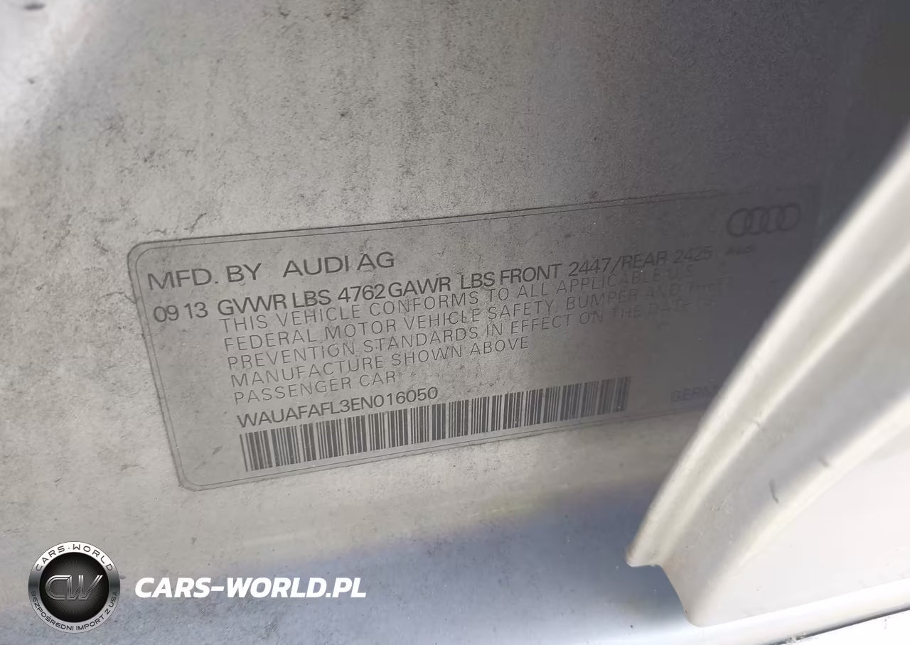 2014 Audi A4 2.0T Premium VIN:WAUAFAFL3EN016050 - 9