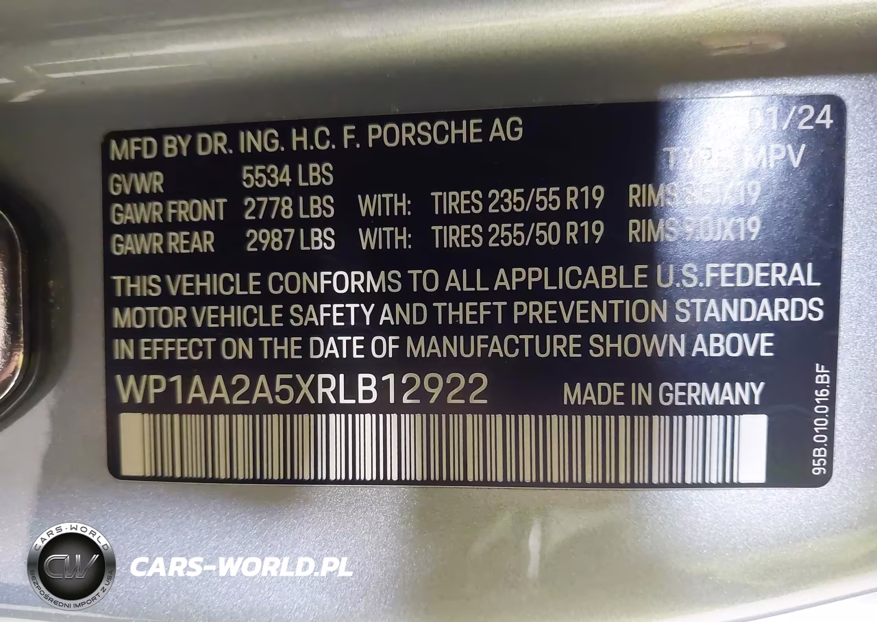 2024 Porsche Macan T VIN:WP1AA2A5XRLB12922 - 9