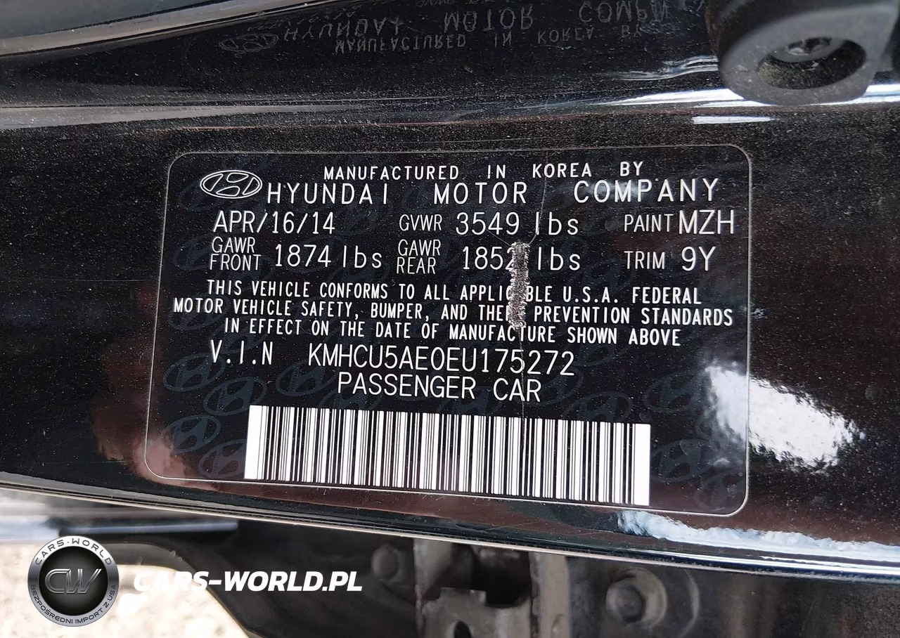 2014 Hyundai Accent Se VIN:KMHCU5AE0EU175272 - 9