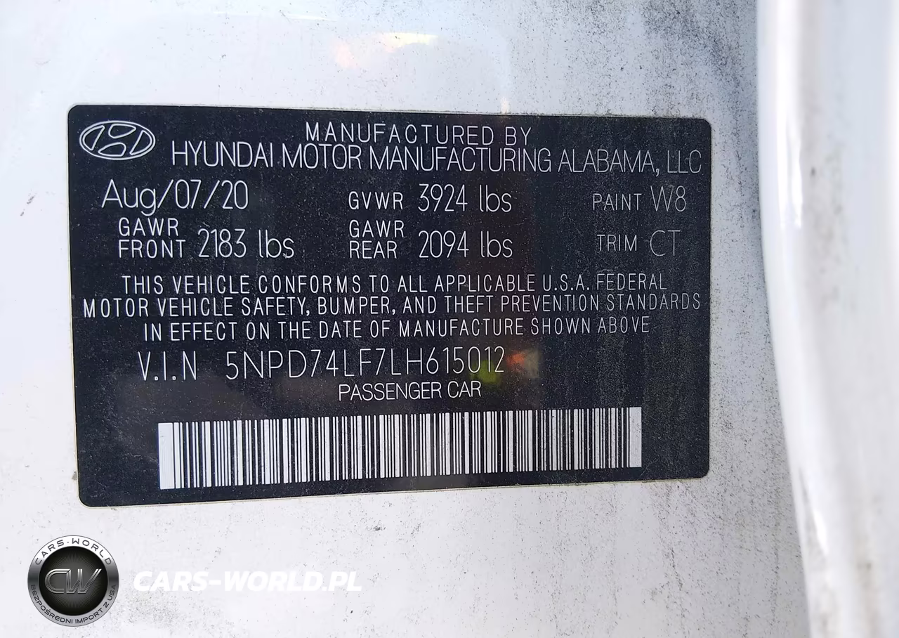 2020 Hyundai Elantra Se VIN:5NPD74LF7LH615012 - 9
