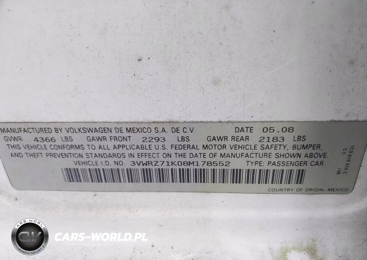 2008 Volkswagen Jetta Se-Sel VIN:3VWRZ71K08M178552 - 9