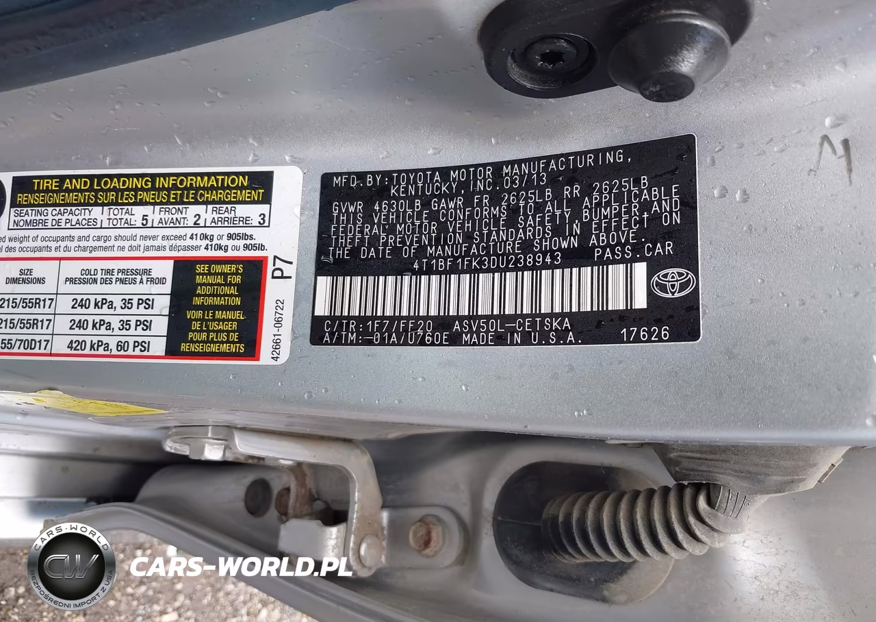 2013 Toyota Camry Se VIN:4T1BF1FK3DU238943 - 9