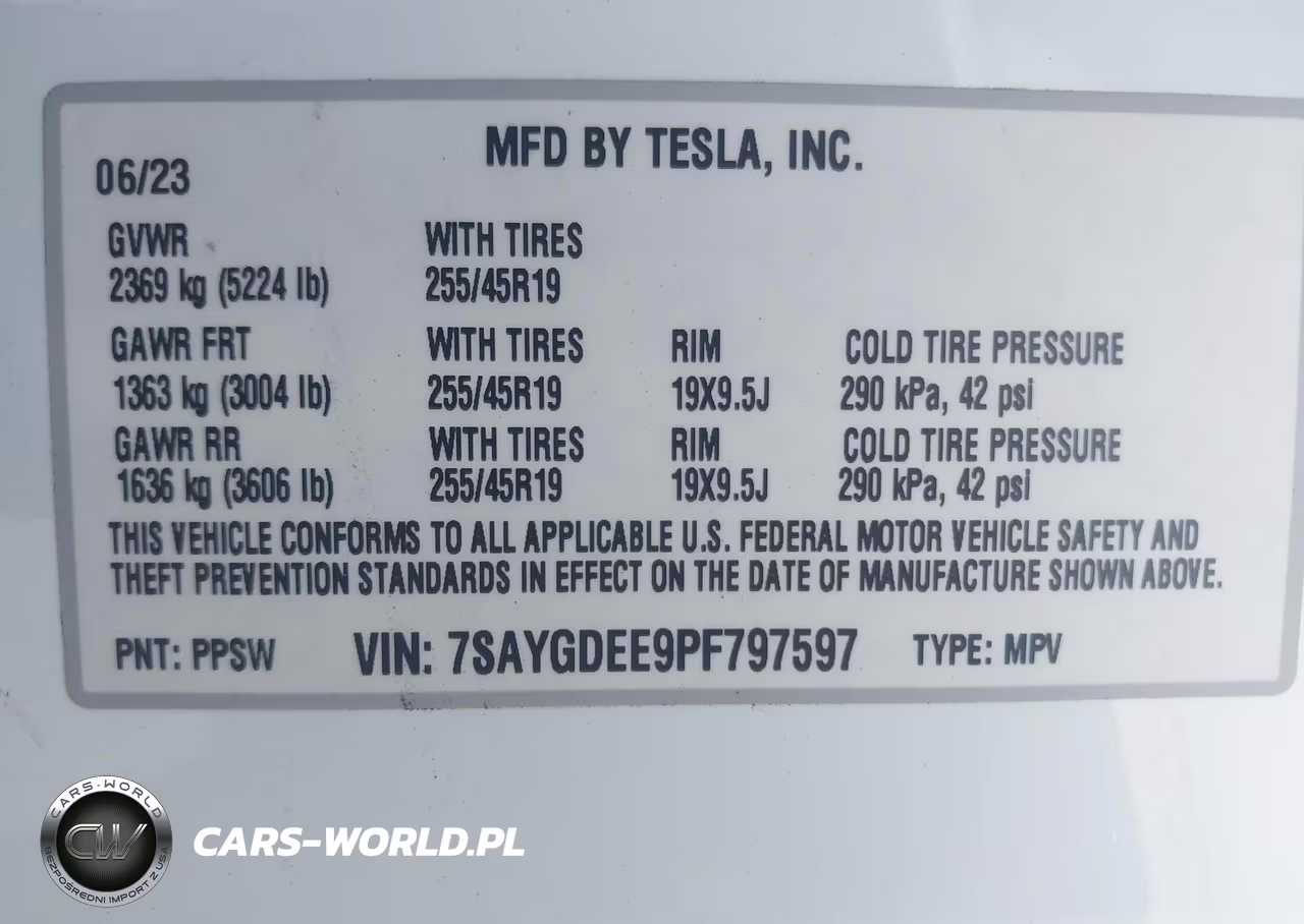 2023 Tesla Model Y Awd-Long Range Dual Motor All-Wheel Drive VIN:7SAYGDEE9PF797597 - 9