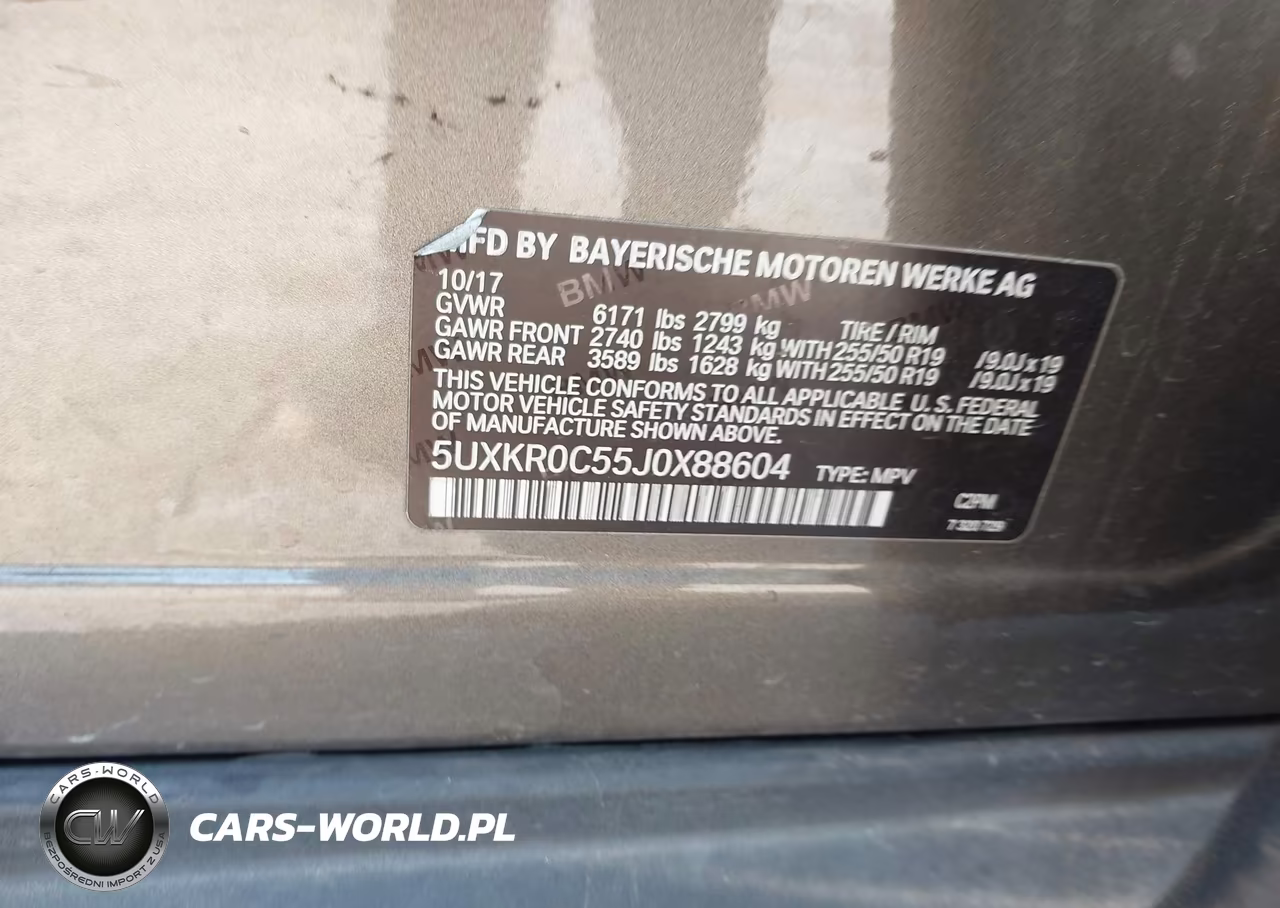 2018 BMW X5 xDrive35I VIN:5UXKR0C55J0X88604 - 9