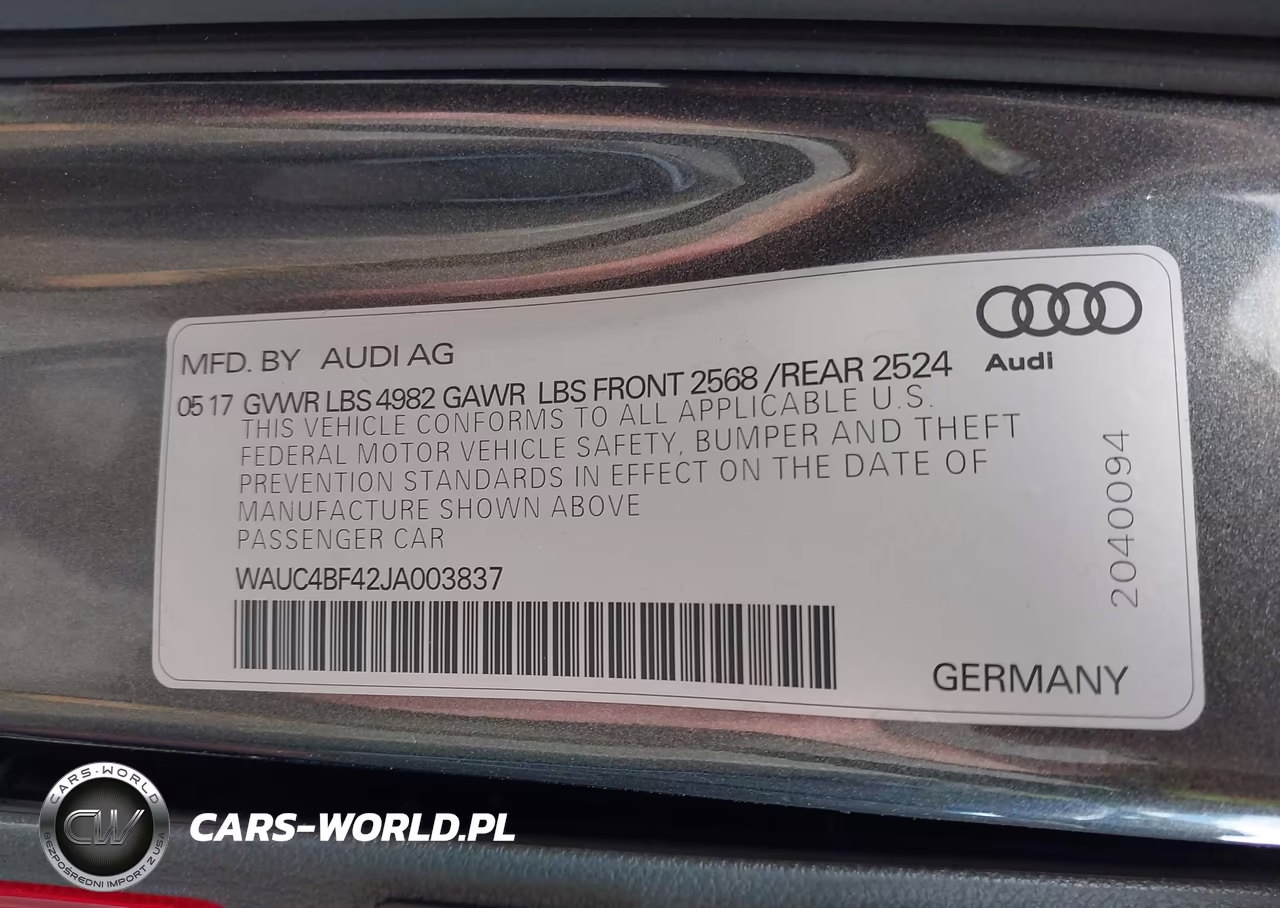 2018 Audi S4 3.0T Premium Plus VIN:WAUC4BF42JA003837 - 9