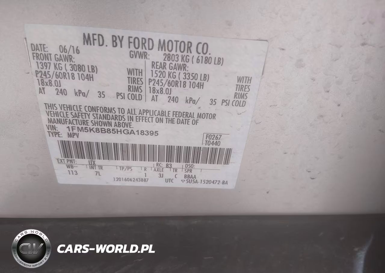 2017 Ford Explorer VIN:1FM5K8B85HGA18395 - 9