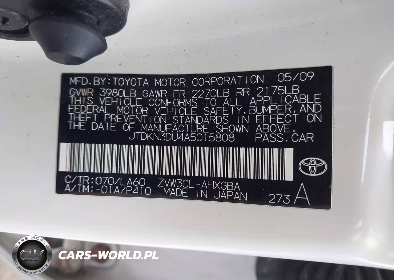 2010 Toyota Prius Iv VIN:JTDKN3DU4A5015808 - 9