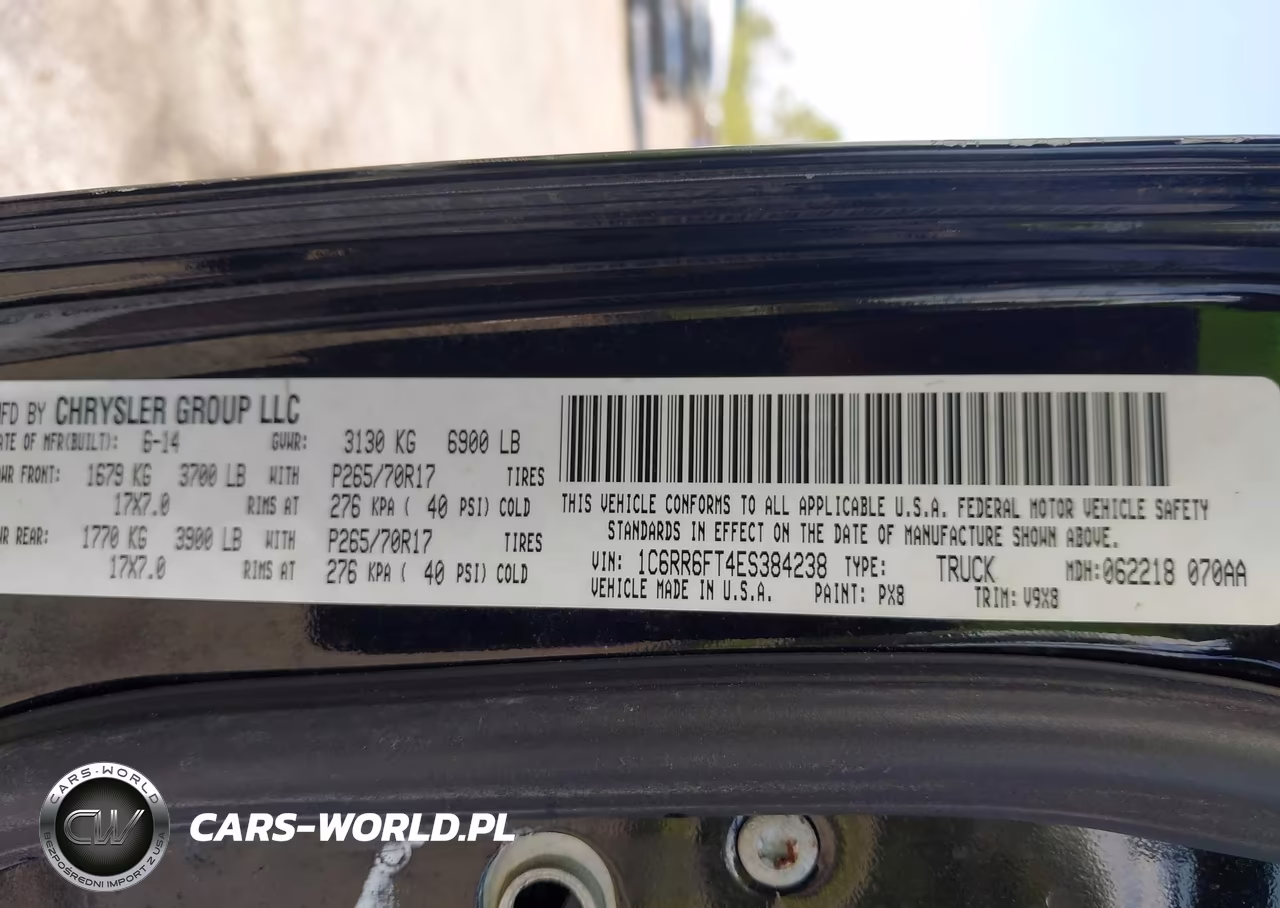 2014 Ram 1500 Tradesman VIN:1C6RR6FT4ES384238 - 9