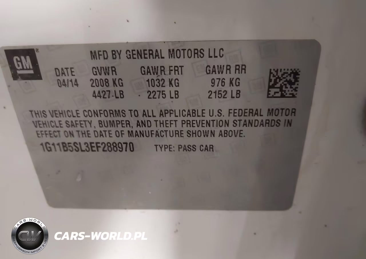 2014 Chevrolet Malibu 1Ls VIN:1G11B5SL3EF288970 - 9