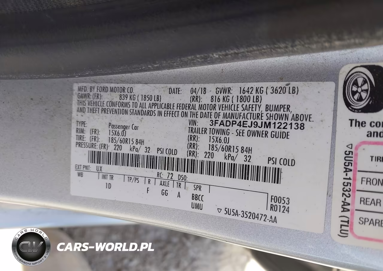 2018 Ford Fiesta Se VIN:3FADP4EJ9JM122138 - 9