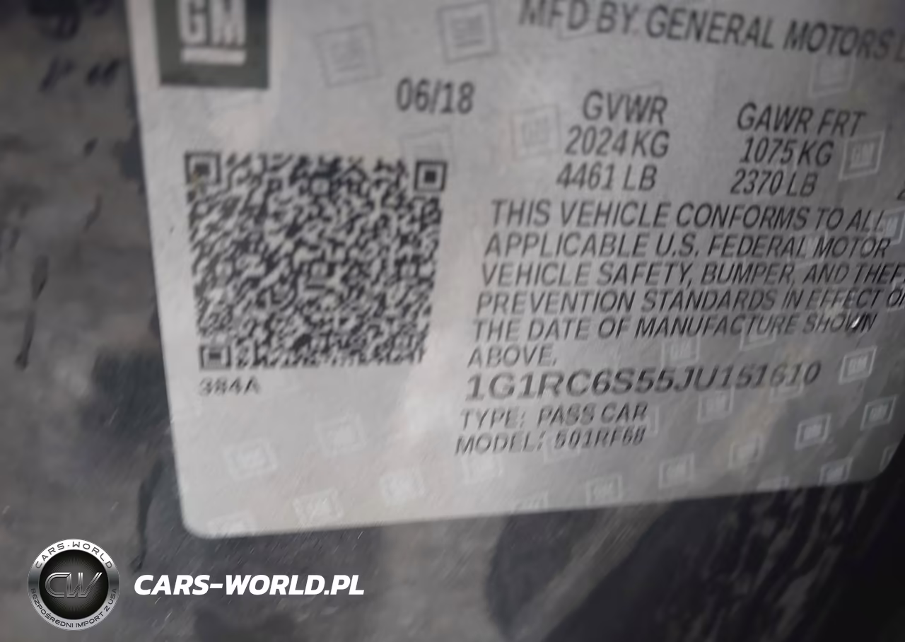 2018 Chevrolet Volt Lt VIN:1G1RC6S55JU151610 - 9