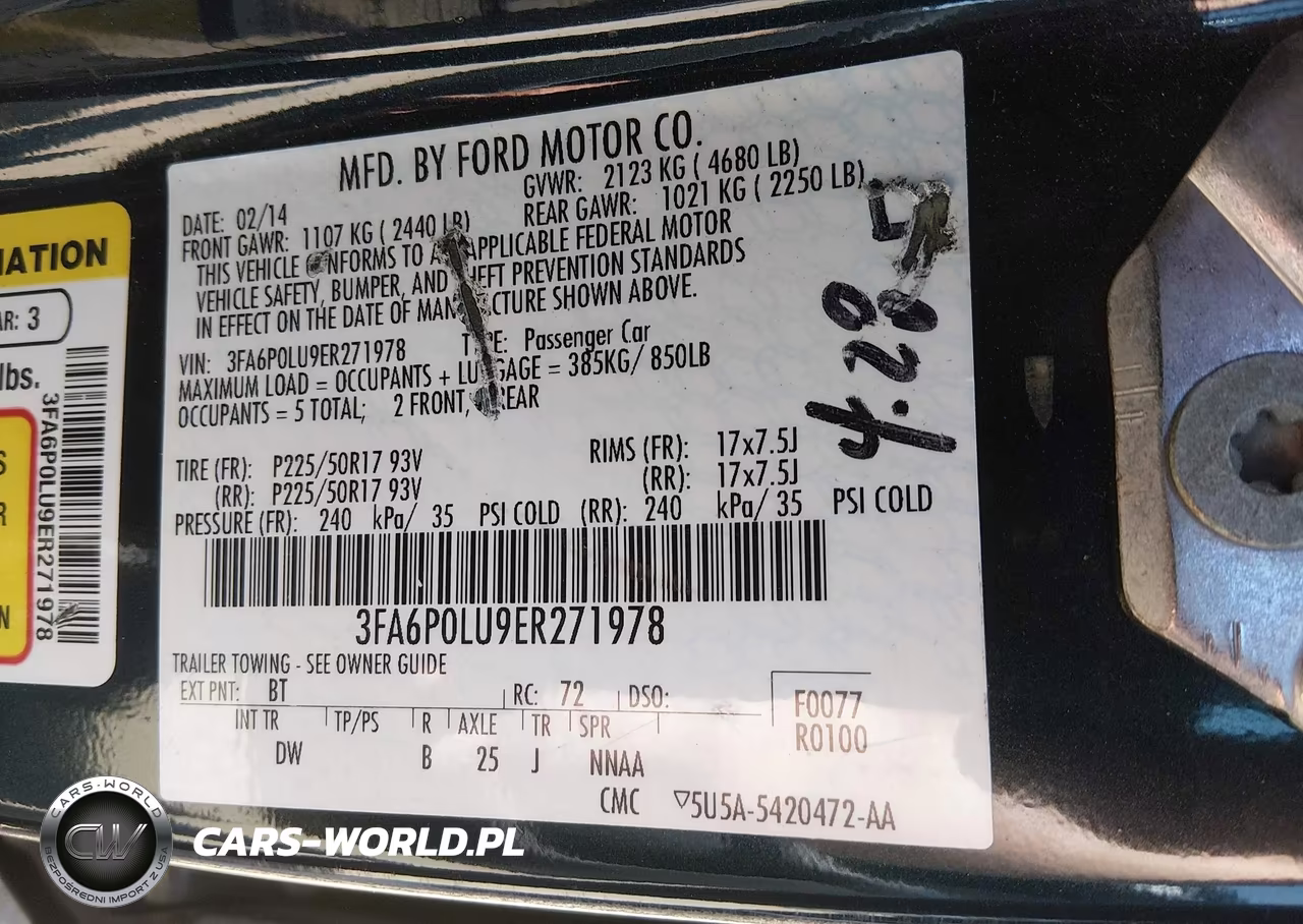 2014 Ford Fusion Hybrid Se VIN:3FA6P0LU9ER271978 - 9