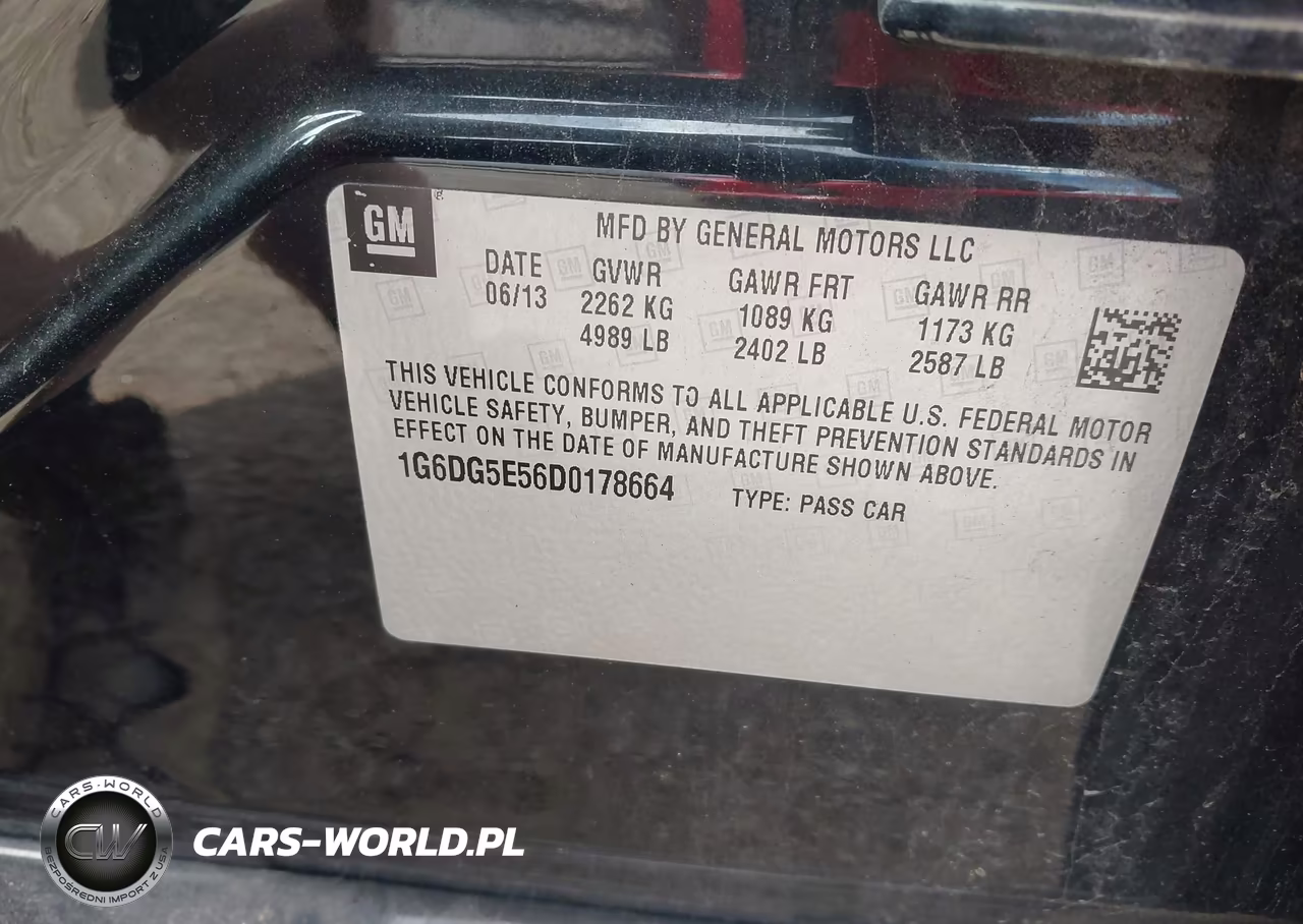 2013 Cadillac Cts Luxury VIN:1G6DG5E56D0178664 - 9