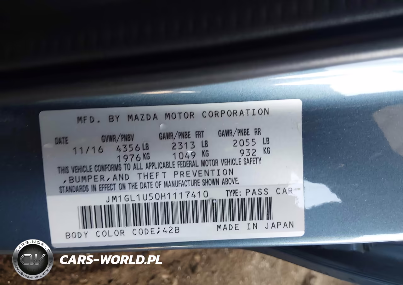2017 Mazda Mazda6 Sport VIN:JM1GL1U50H1117410 - 9