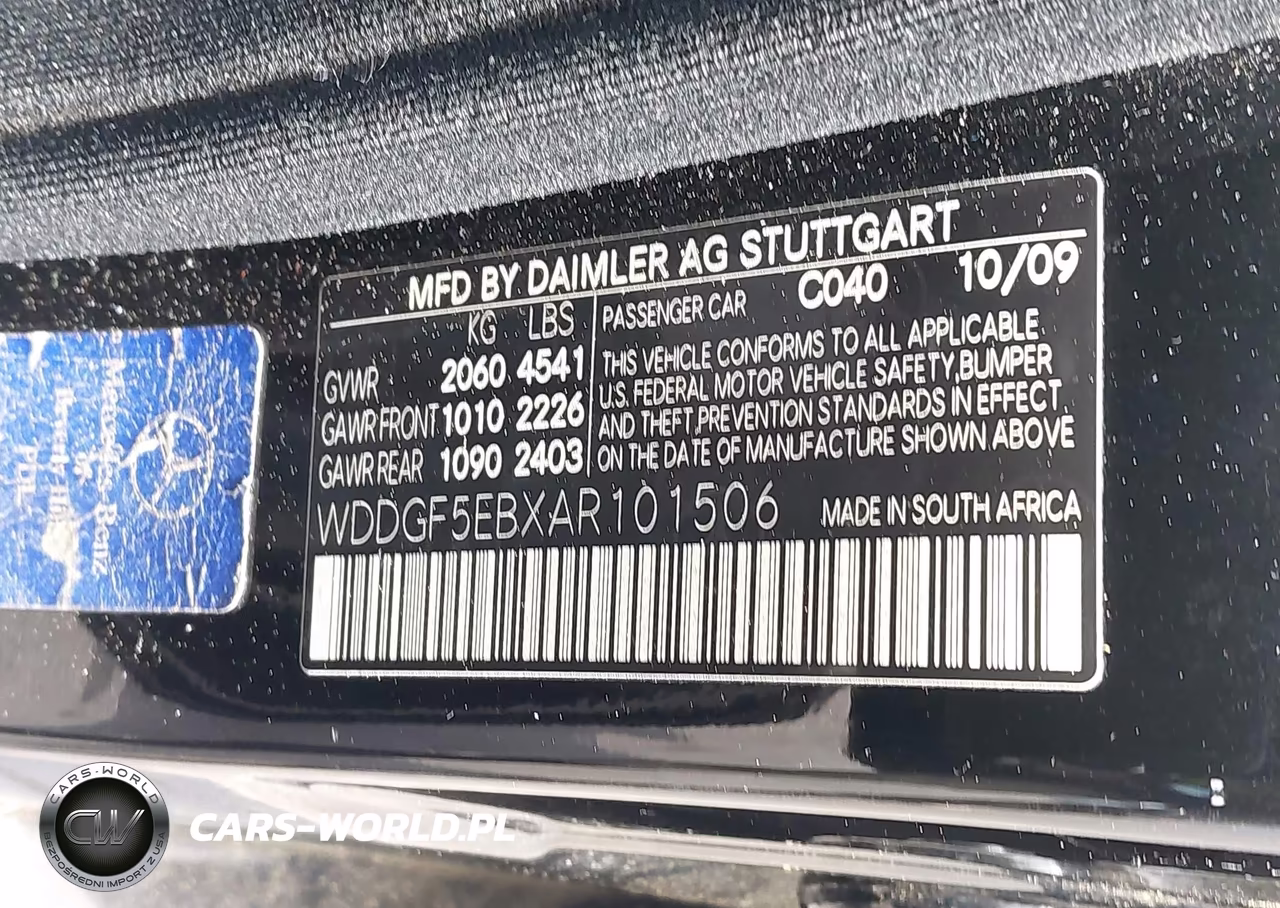 2010 Mercedes-Benz C 300 Luxury-Sport VIN:WDDGF5EBXAR101506 - 9