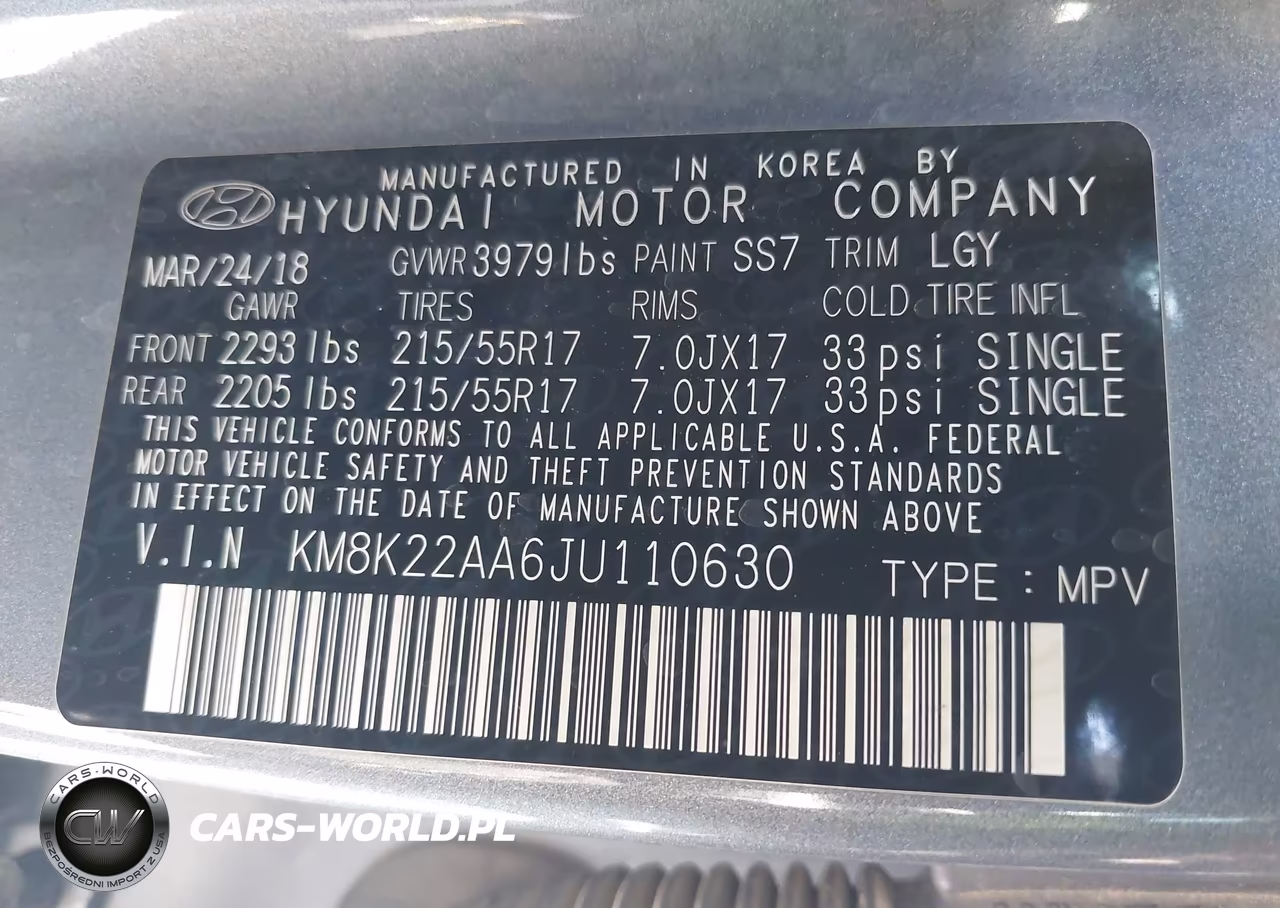 2018 Hyundai Kona Sel VIN:KM8K22AA6JU110630 - 9