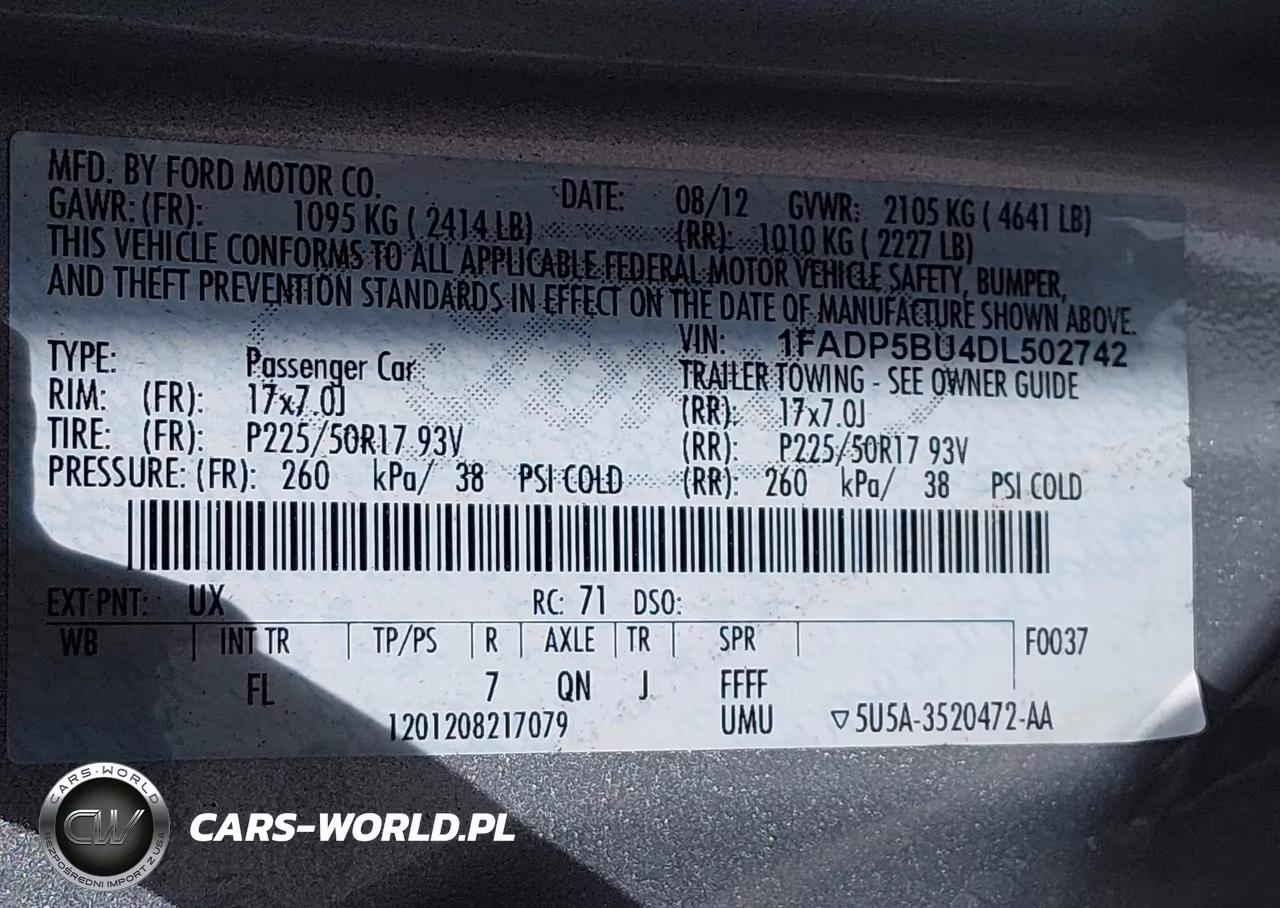 2013 Ford C-Max Hybrid Sel VIN:1FADP5BU4DL502742 - 9