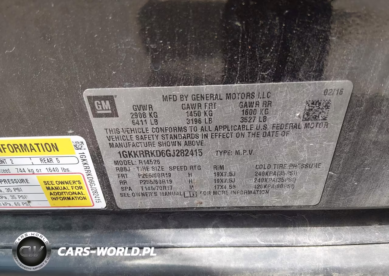 2016 GMC Acadia Slt-1 VIN:1GKKRRKD6GJ282415 - 9