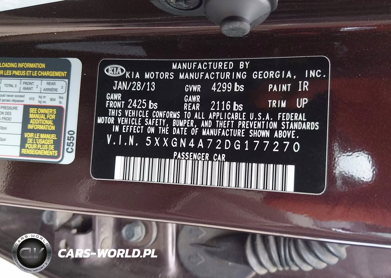 2013 Kia Optima Ex VIN:5XXGN4A72DG177270 - 9