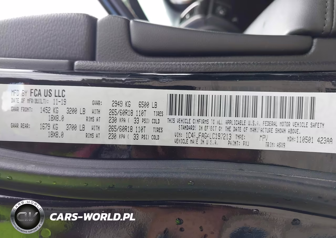 2020 Jeep Grand Cherokee Laredo E 4X4 VIN:1C4RJFAG4LC197213 - 9