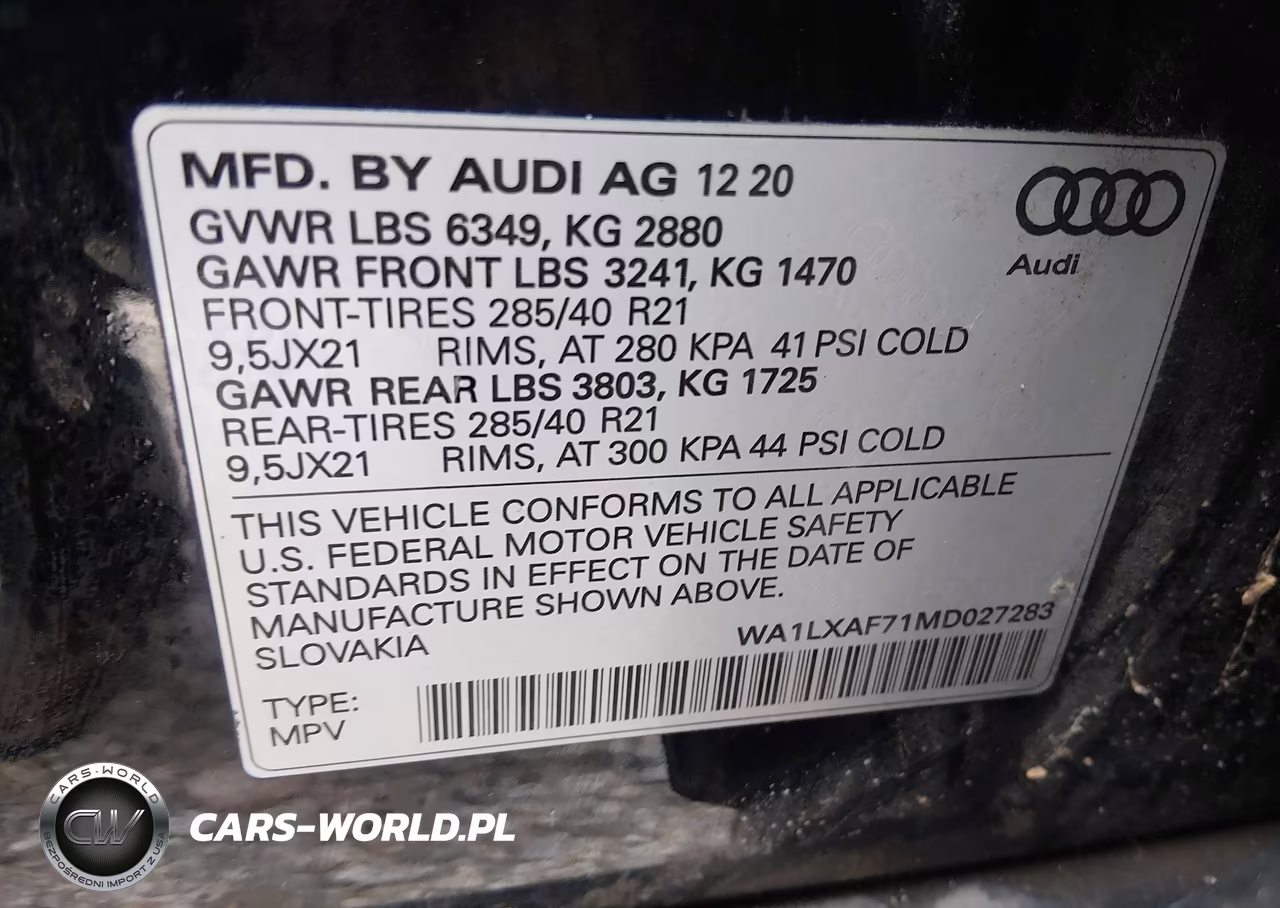 2021 Audi Q7 Premium Plus 55 Tfsi Quattro Tiptronic VIN:WA1LXAF71MD027283 - 9