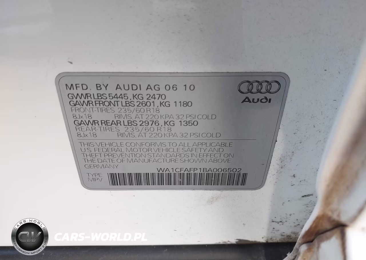 2011 Audi Q5 2.0T Premium VIN:WA1CFAFP1BA006502 - 9