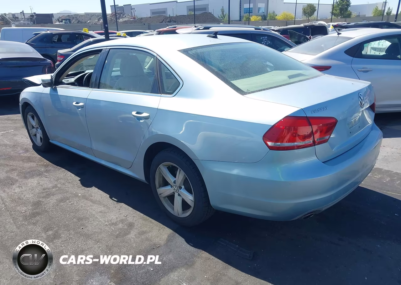 2012 Volkswagen Passat 2.5L Se VIN:1VWBP7A37CC043742 - 3