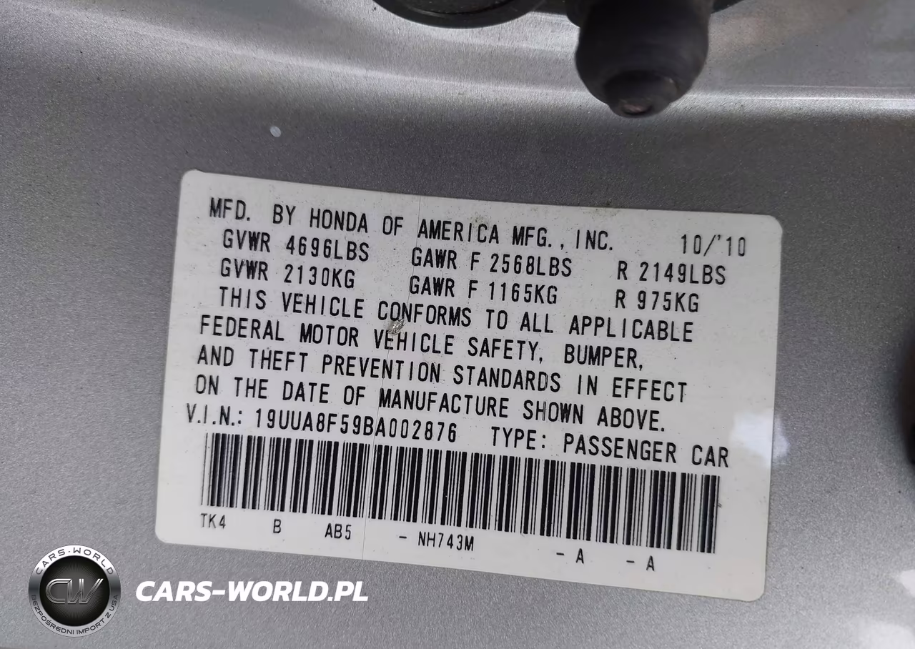 2011 Acura Tl 3.5 VIN:19UUA8F59BA002876 - 9