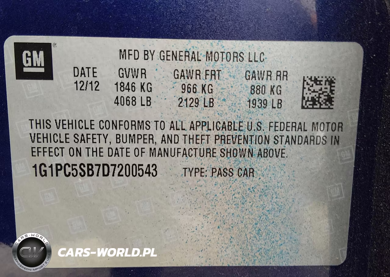 2013 Chevrolet Cruze 1Lt Auto VIN:1G1PC5SB7D7200543 - 9