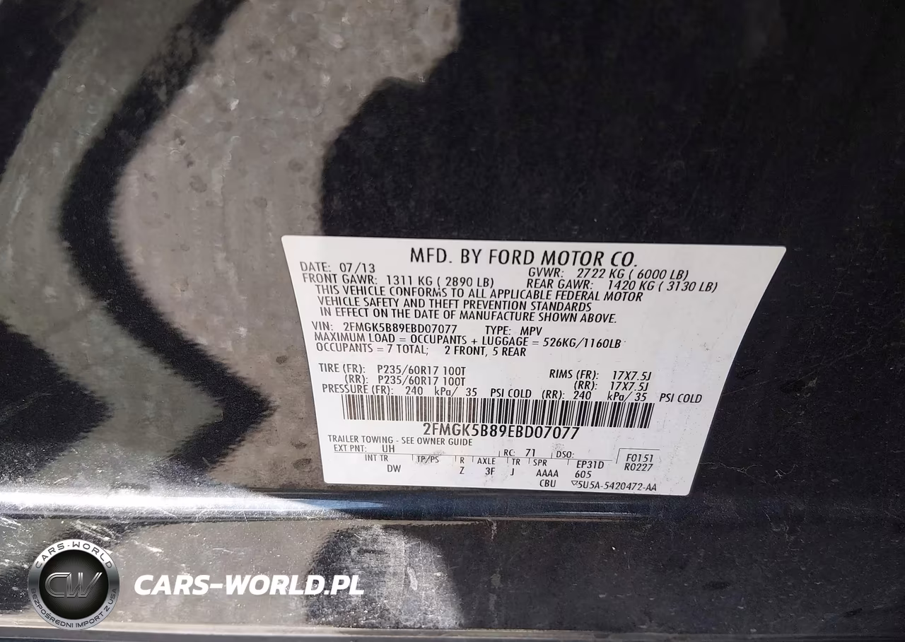 2014 Ford Flex Se VIN:2FMGK5B89EBD07077 - 9