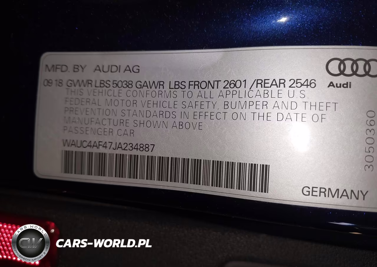 2018 Audi S4 3.0T Premium Plus VIN:WAUC4AF47JA234887 - 9