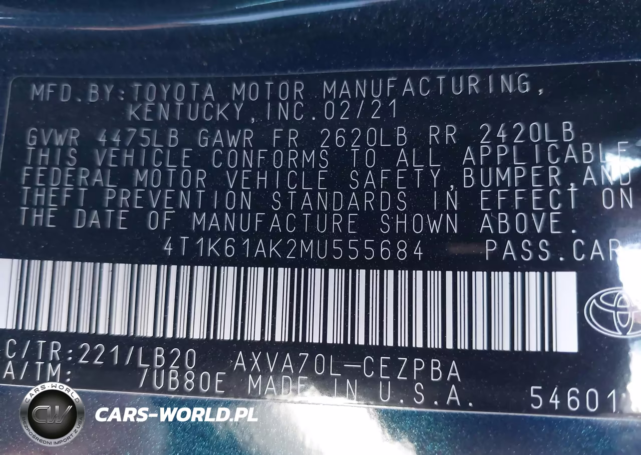 2021 Toyota Camry Xse VIN:4T1K61AK2MU555684 - 9