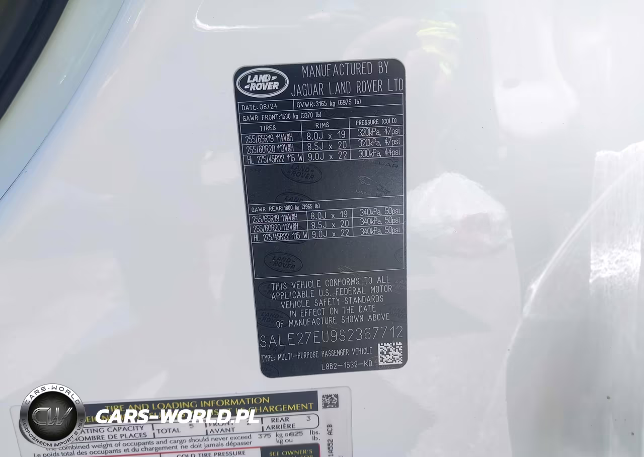 2025 Land Rover Defender 110 P400 X-Dynamic Se VIN:SALE27EU9S2367712 - 9