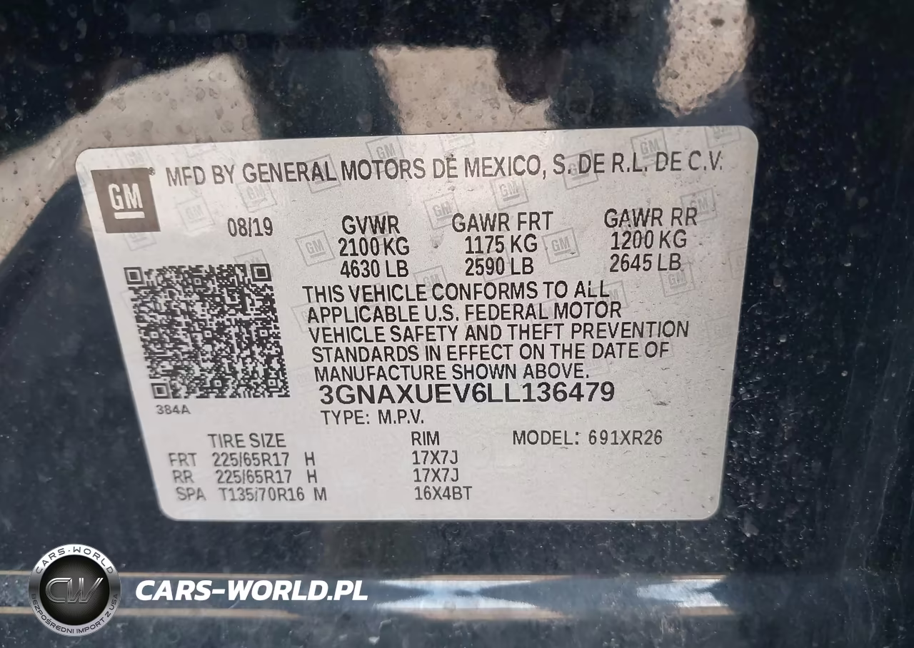 2020 Chevrolet Equinox Awd Lt 1.5L Turbo VIN:3GNAXUEV6LL136479 - 9