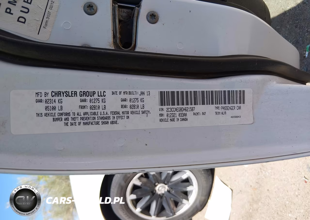 2013 Chrysler 300C VIN:2C3CCAEG8DH621587 - 9