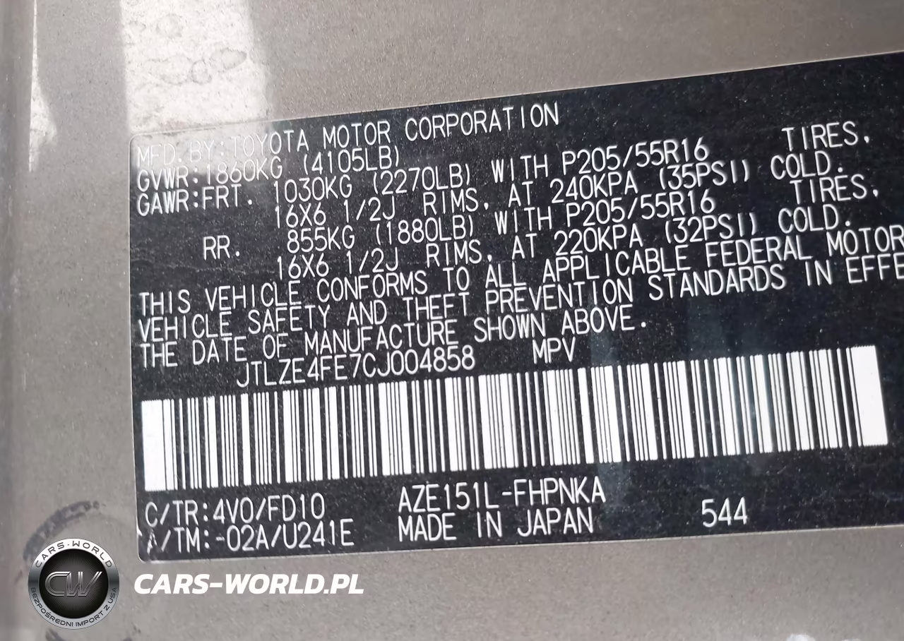 2012 Scion Xb VIN:JTLZE4FE7CJ004858 - 9